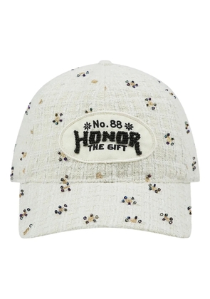Honor The Gift beaded tweed six-panel cap - Neutrals