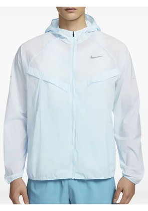 Nike reflective-logo jacket - Blue