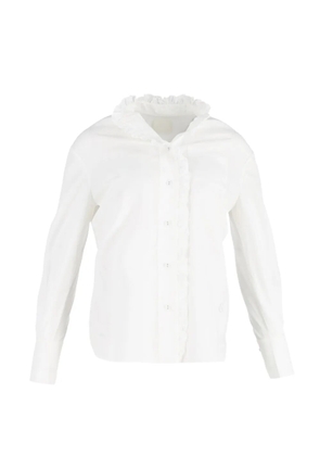 ERDEM ruffle-trim button-fastening shirt - White