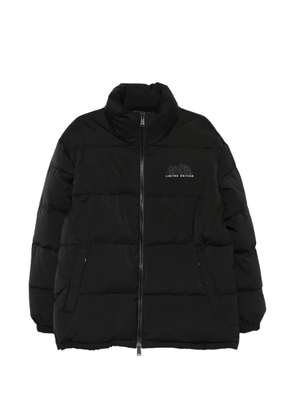 Martine Rose logo puffer coat - Black