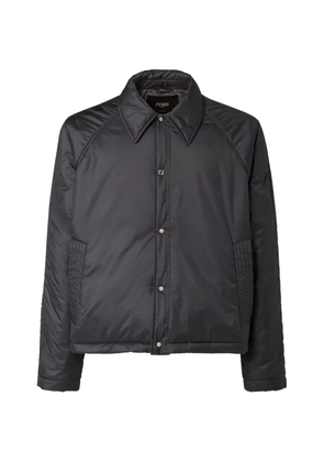 FENDI long-sleeve padded jacket - Black