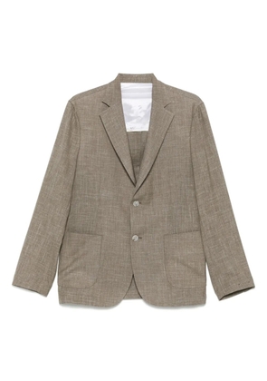 Barba single-breasted blazer - Brown