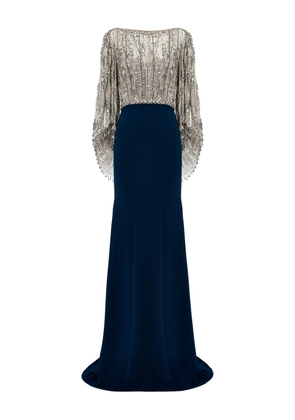 Jenny Packham Wanderlust sequin-embellished maxi dress - Blue