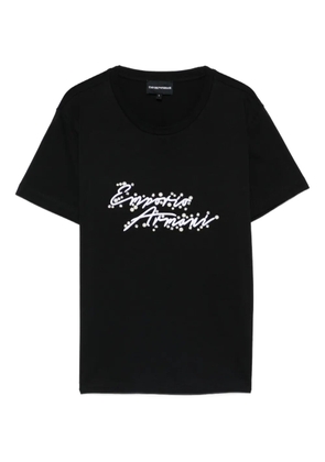 Emporio Armani embellished T-shirt - Black