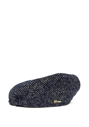 catarzi herringbone beret - Blue