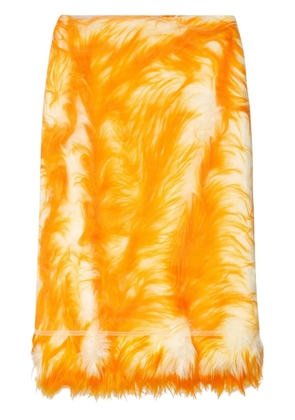 Diesel O-Talu midi skirt - Orange