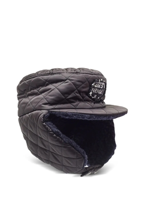 CHANEL Pre-Owned diamond-quilted trapper hat - Black
