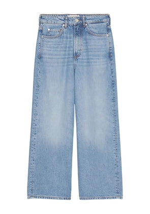 Marc O'Polo logo-patch cropped jeans - Blue