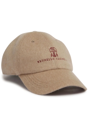 Brunello Cucinelli logo cap - Neutrals