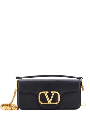 Valentino Garavani Pre-Owned VLogo Loco Flap Leather Small shoulder bag - Black
