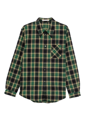 Individual Sentiments plaid long-sleeved shirt - Green