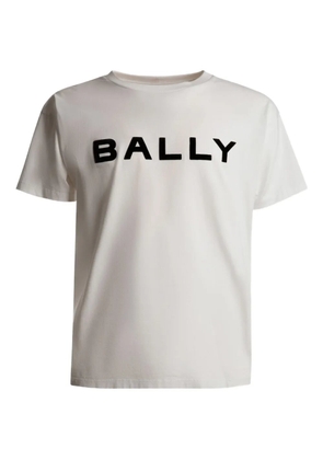 Bally logo-embroidered cotton T-shirt - White