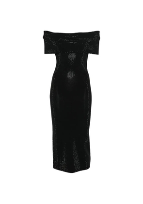 Michael Michael Kors off-shoulder midi dress - Black