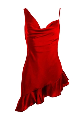 AZEEZA Daphne ruffled mini dress - Red