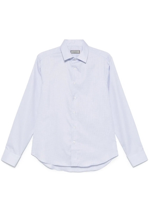 Canali micro check shirt - Blue