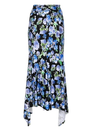 Philosophy Di Lorenzo Serafini floral-print midi skirt - Blue