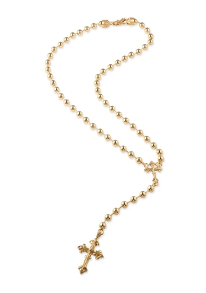 Emanuele Bicocchi beaded rosary necklace - Gold