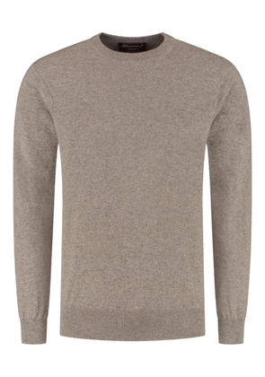 DORIANI crew-neck knitted sweater - Neutrals