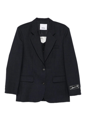 Erika Cavallini pinstripe single-breasted blazer - Blue