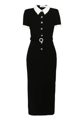 Self-Portrait crepe midi dress - Black