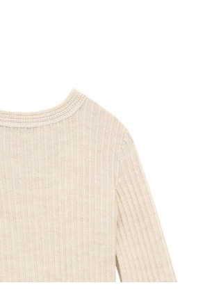 ISABEL MARANT Dixie ribbed-knit jumper - Neutrals