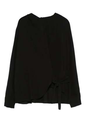 Blanca Vita tie-detail top - Black