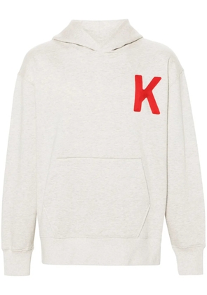 Kenzo Lucky Tiger logo-embroidered hoodie - Grey