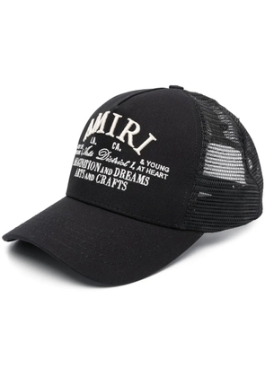 AMIRI logo-embroidered cotton cap - Black