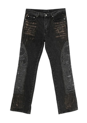 Who Decides War Mechanic straight jeans - Black