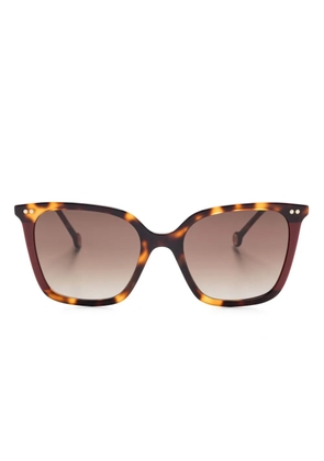 Carolina Herrera square-frame sunglasses - Brown