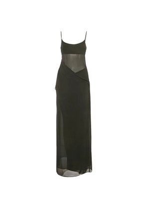 NBD Selina draping sleeveless maxi dress - Black