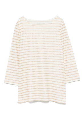 Majestic Filatures striped T-shirt - Gold