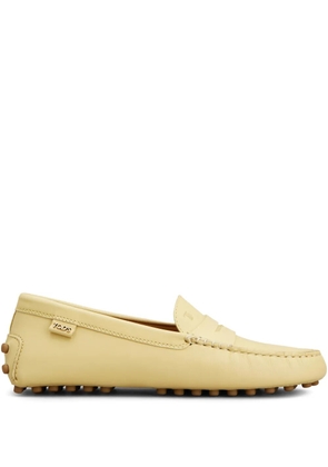 Tod's leather gommino loafers - Neutrals