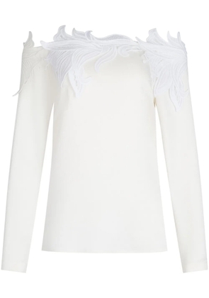 Silvia Tcherassi Belinda floral-appliqué blouse - White