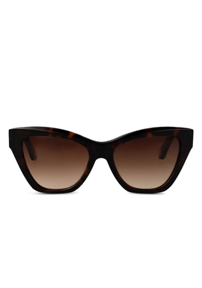 Roberto Cavalli logo-plaque sunglasses - Brown