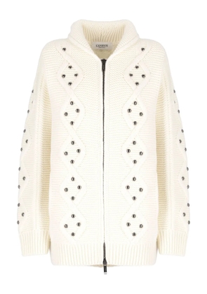 Laneus stud-embellished cardigan - Neutrals
