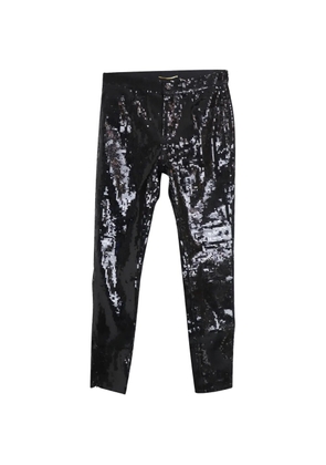 Saint Laurent Pre-Owned button straight trousers - Black