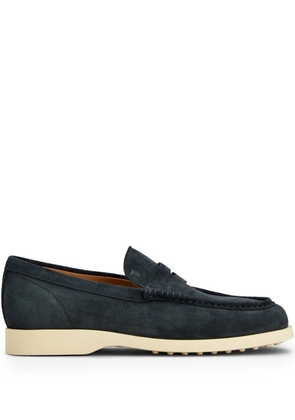 Tod's suede penny loafers - Blue