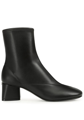 Sergio Rossi Sr Pilier leather ankle boots - Black