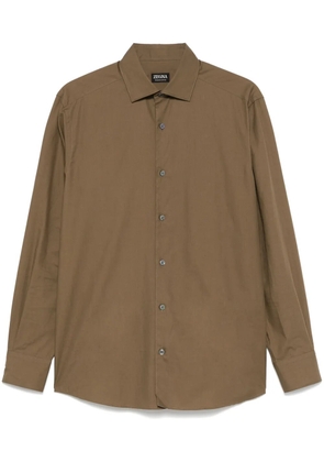 Zegna cotton shirt - Brown