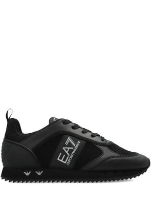 Ea7 Emporio Armani logo-print lace-up trainers - Black