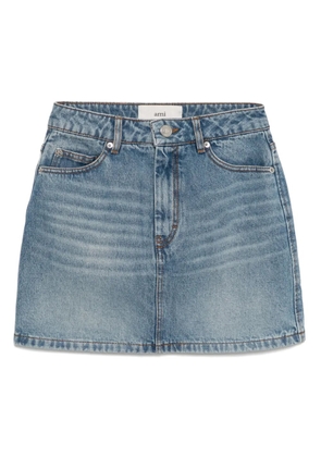 AMI Paris denim mini skirt - Blue