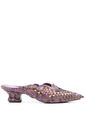 Y/Project x Melissa 40mm Court mules - Purple