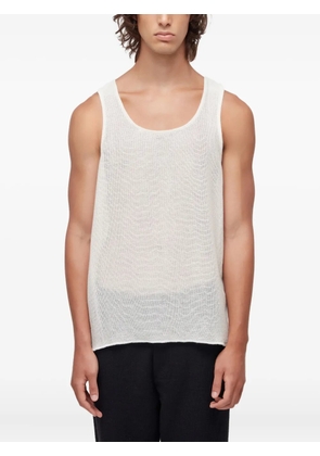 Osklen semi-sheer tank top - White