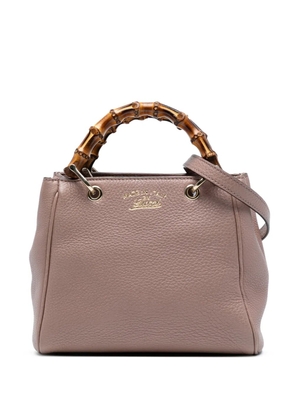 Gucci Pre-Owned 2016-2025 Mini Calfskin Bamboo Shopper satchel - Pink