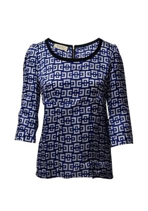 Marni Pre-Owned geometric-pattern blouse - Blue