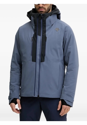 DESCENTE hooded zip ski jacket - Blue