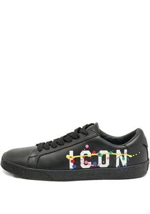 DSQUARED2 logo-print sneakers - Black