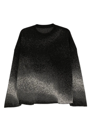 CROQUIS patterned jumper - Black