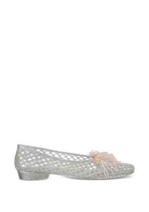 HEAVENLY JELLY Vow metallic ballet flats - Silver
